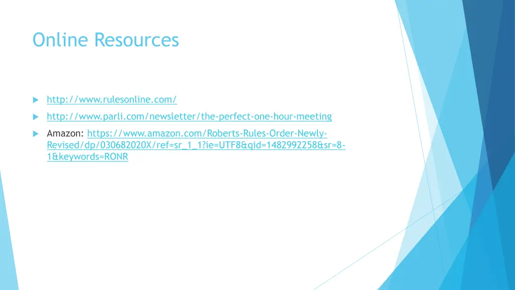 online resources
