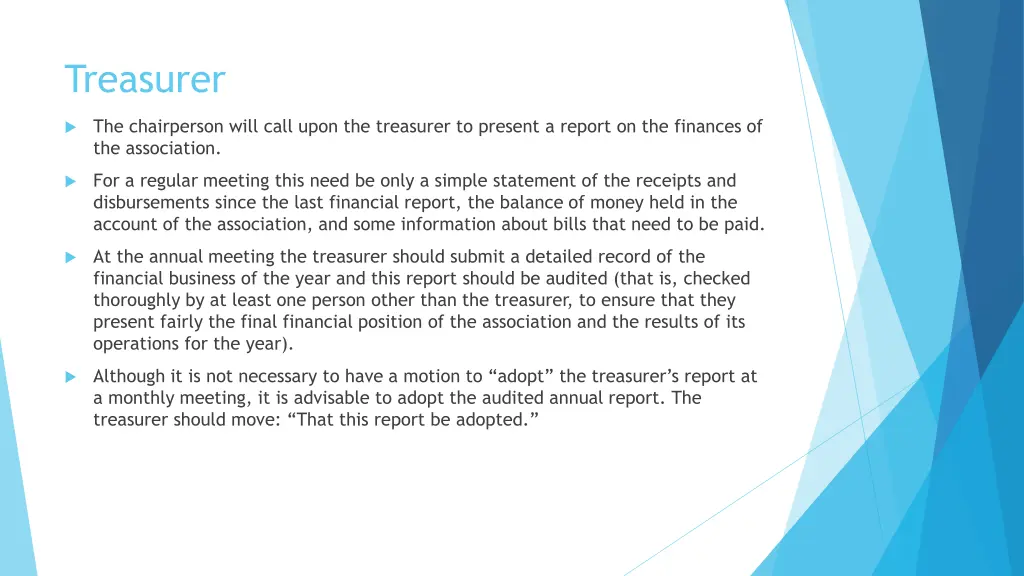 treasurer