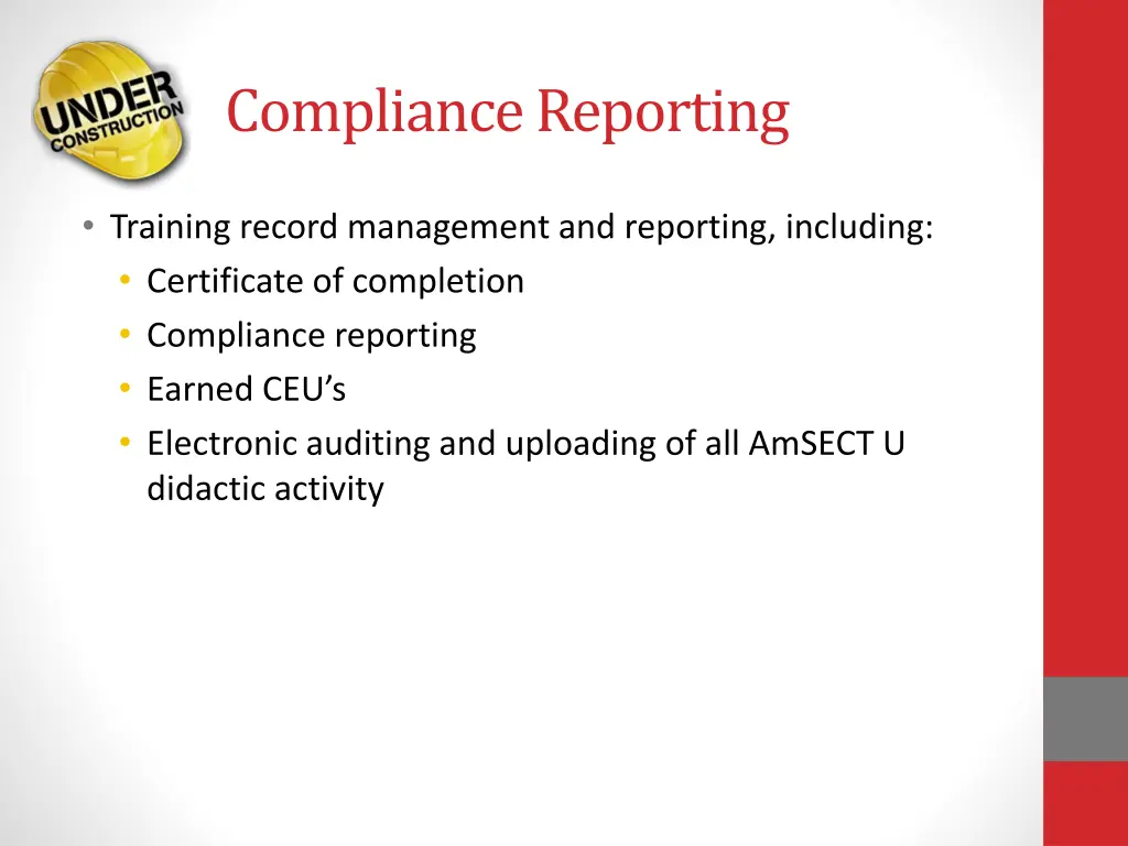 compliance reporting