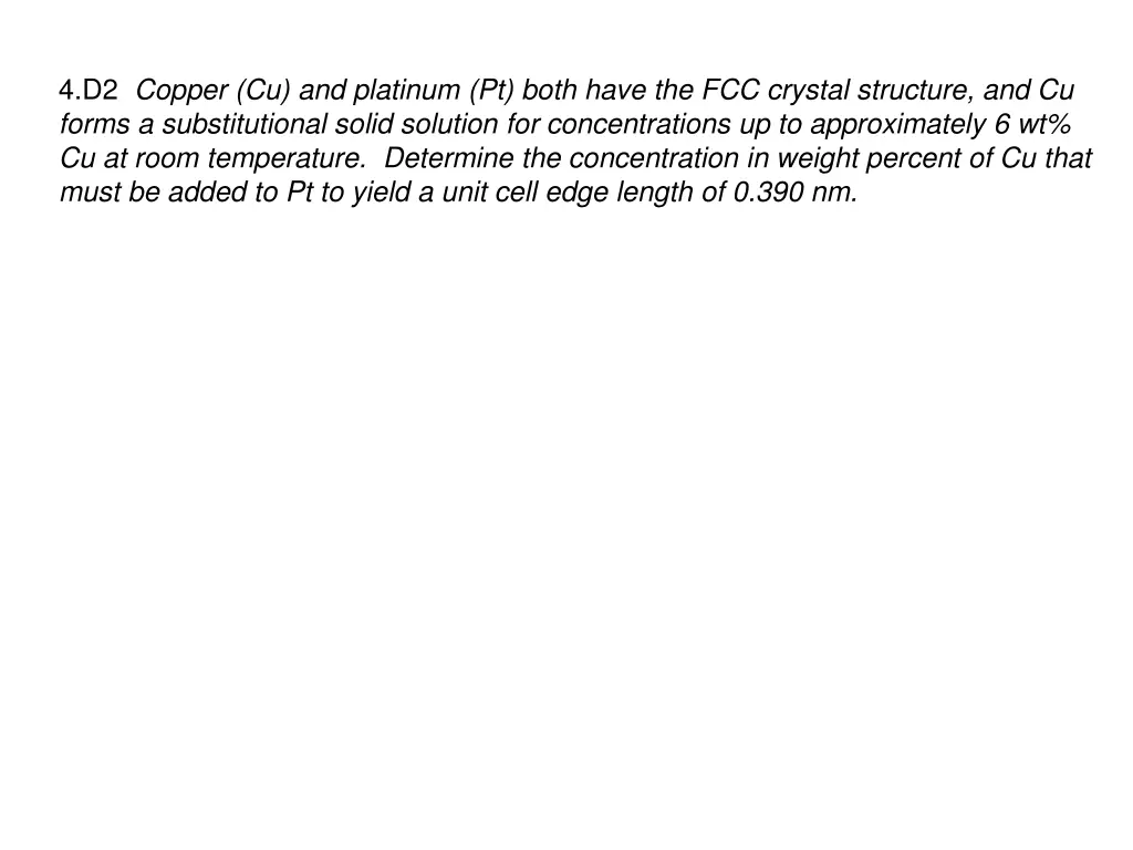 4 d2 copper cu and platinum pt both have