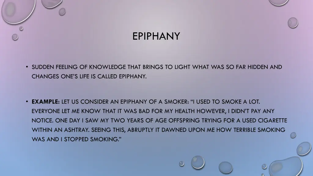 epiphany