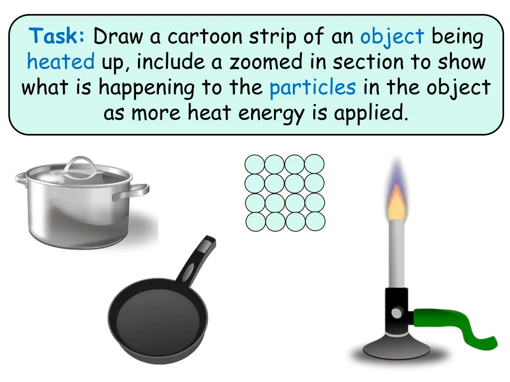 task draw a cartoon strip of an object being