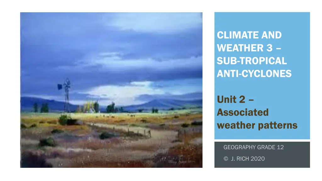 climate and weather 3 sub tropical anti cyclones