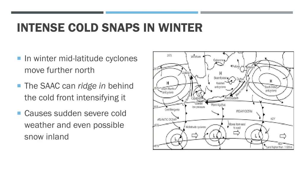 intense cold snaps in winter 1