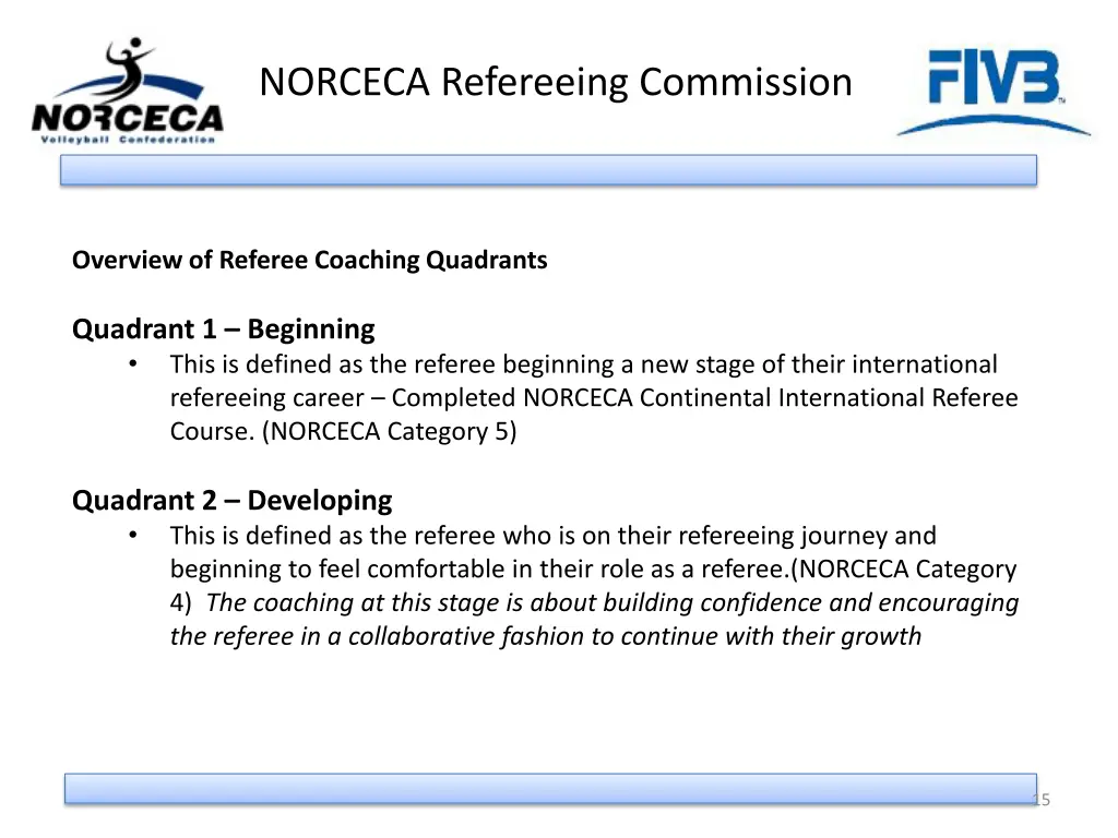 norceca refereeing commission 13