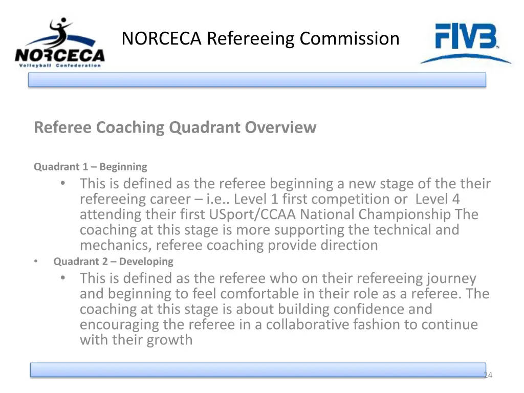 norceca refereeing commission 22