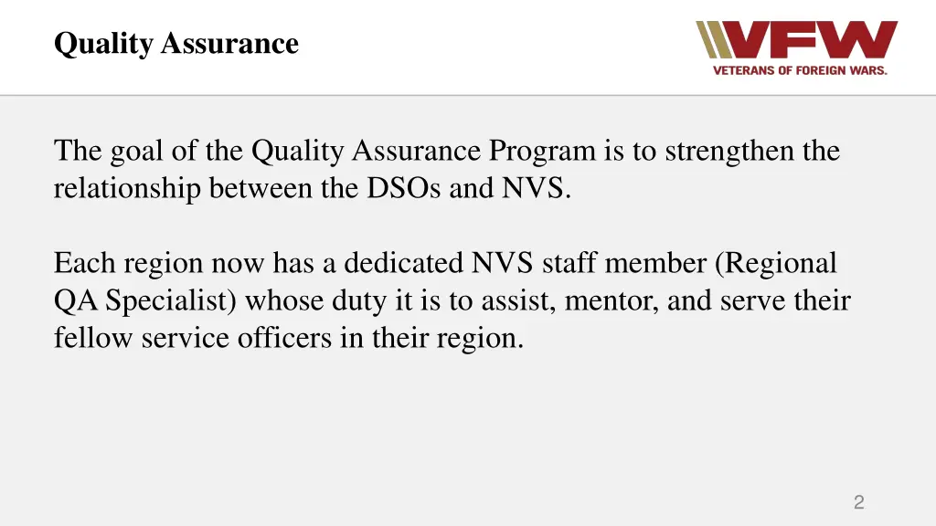 quality assurance