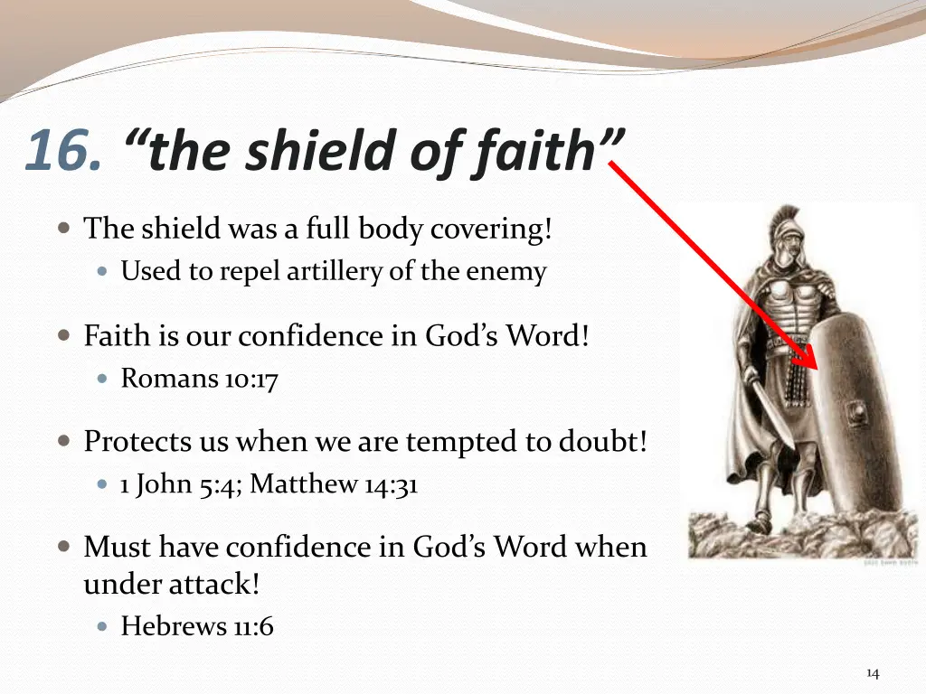 16 the shield of faith