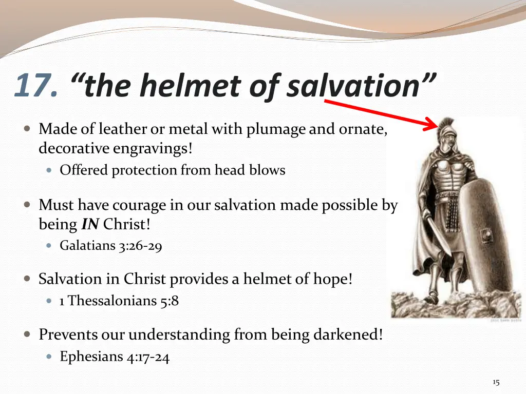 17 the helmet of salvation