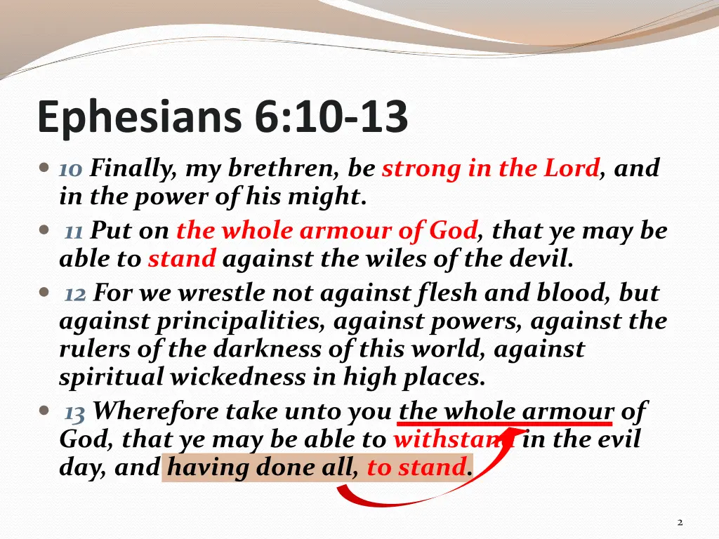 ephesians 6 10 13 10 finally my brethren