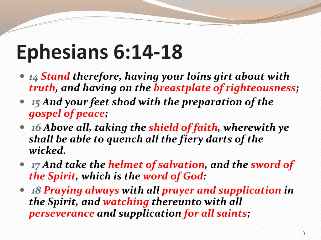 ephesians 6 14 18