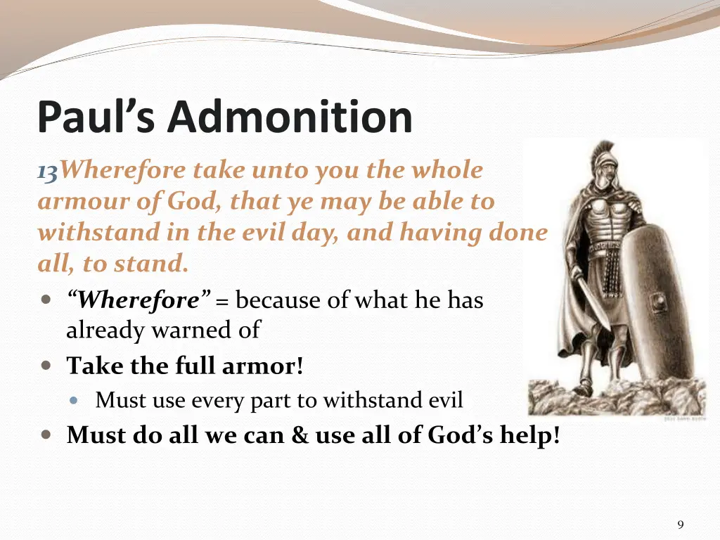 paul s admonition 2