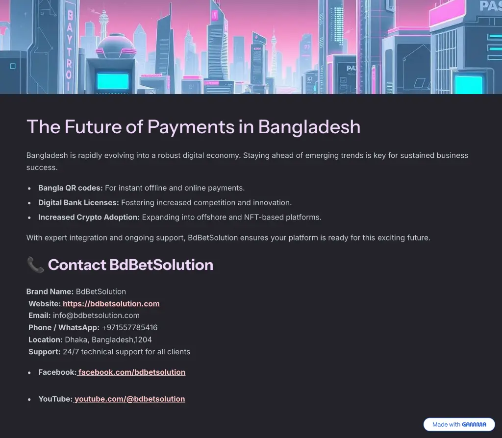 the future of payments in bangladesh