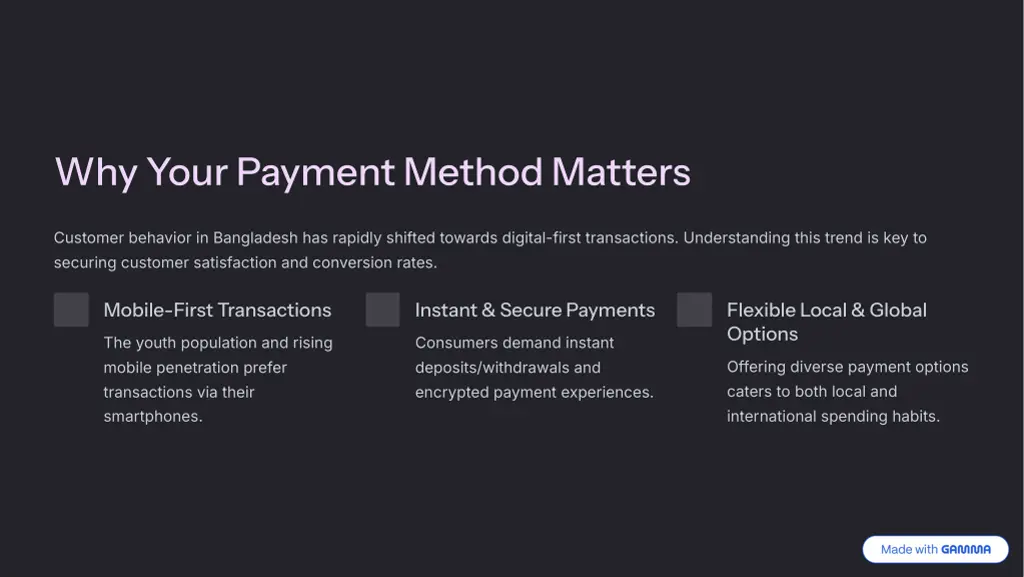 why your payment method matters