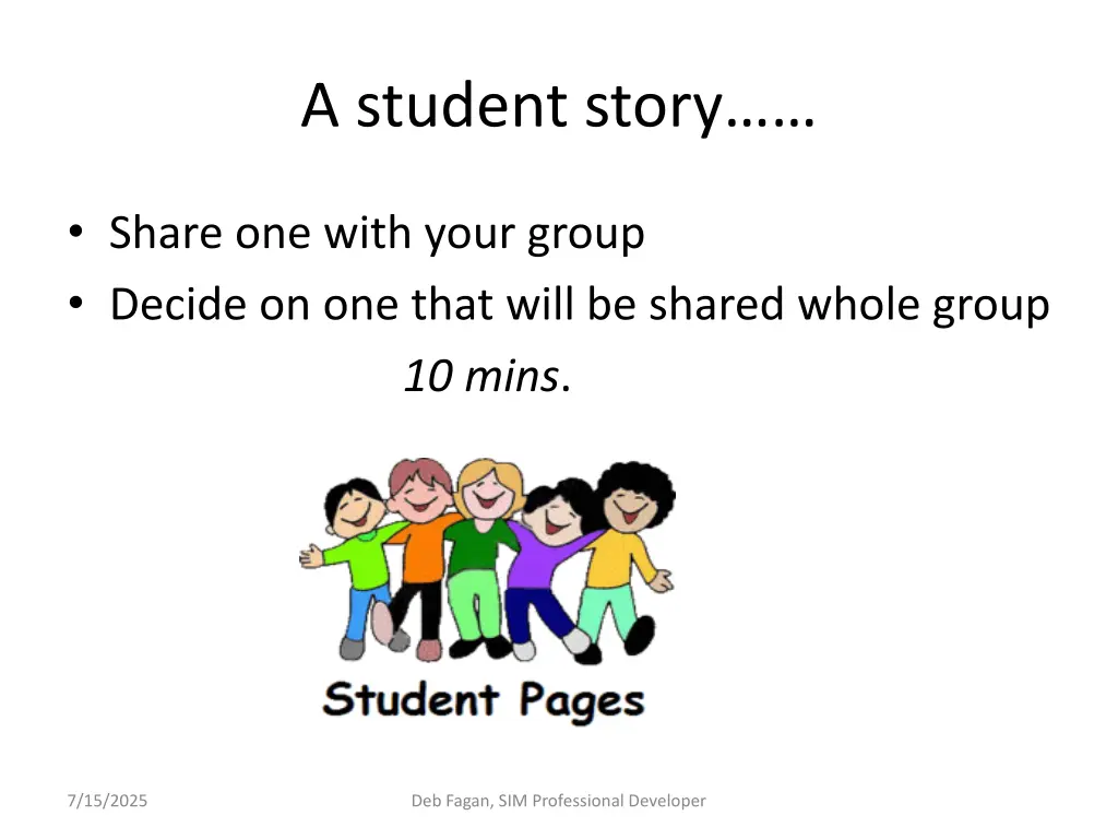 a student story