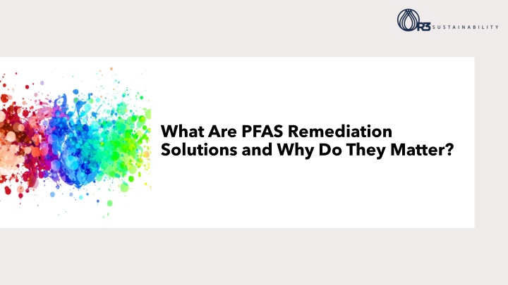what are pfas remediation solutions