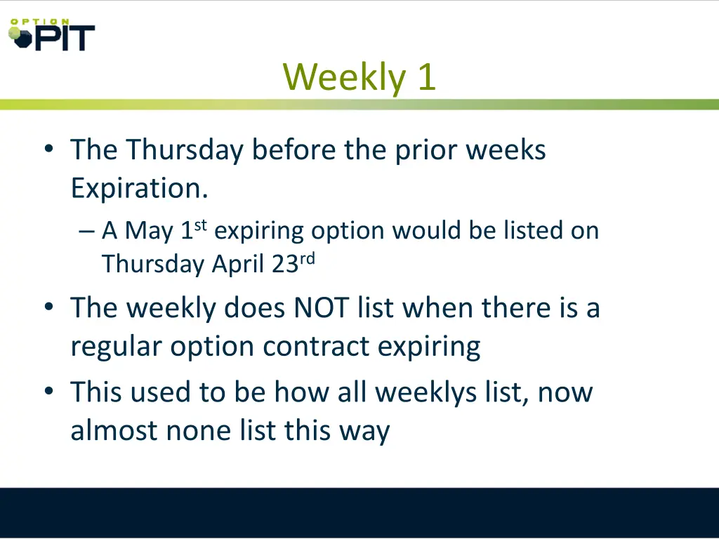 weekly 1