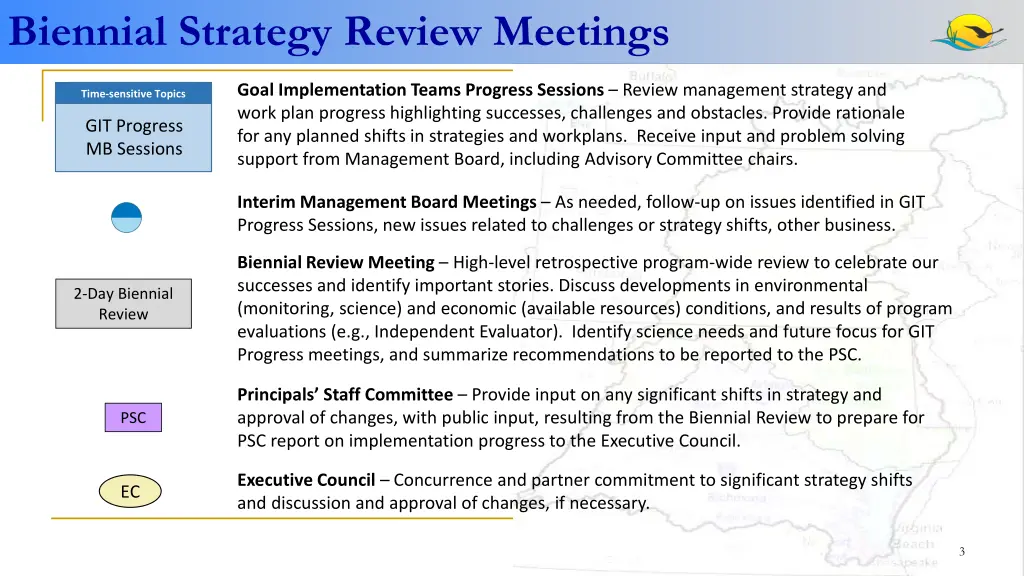 biennial strategy review meetings