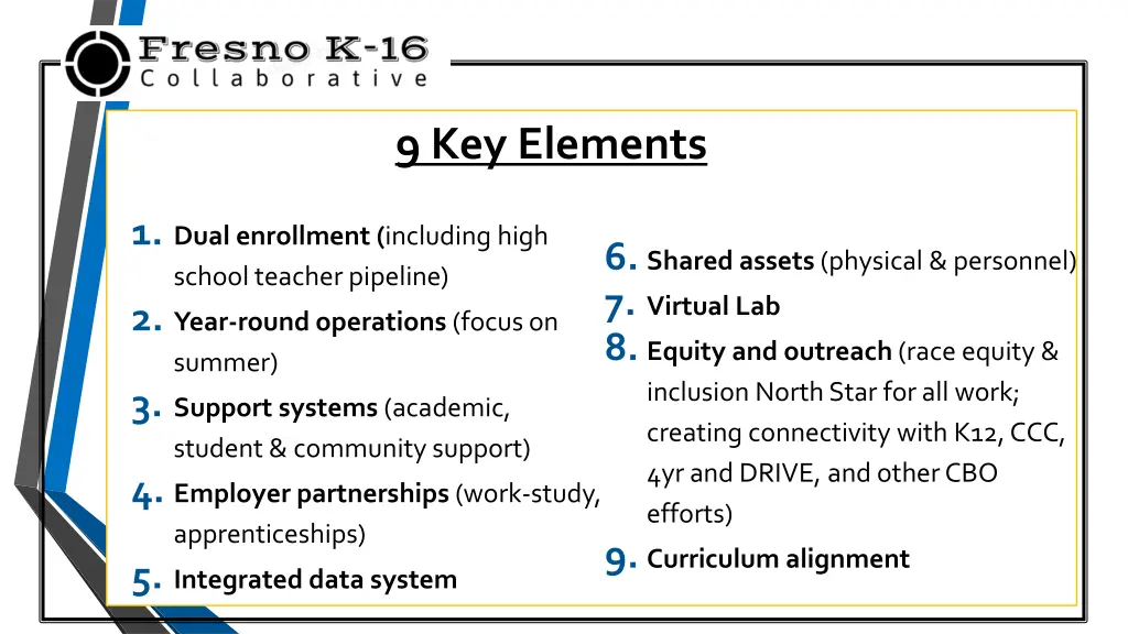 9 key elements