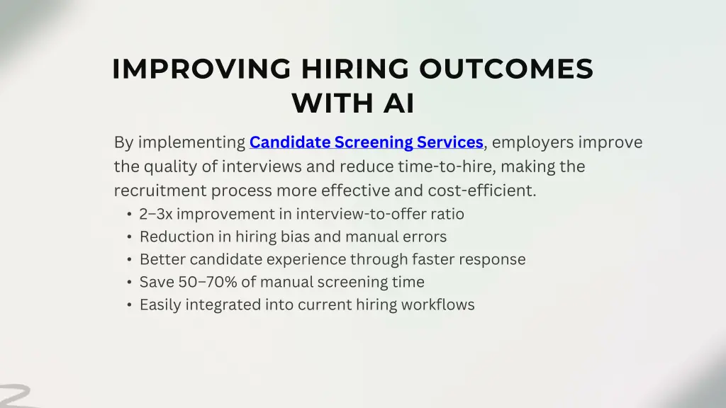 improving hiring outcomes with ai