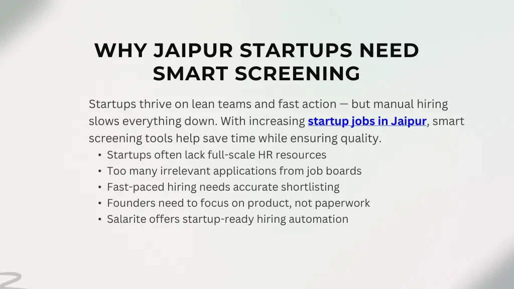 why jaipur startups need smart screening