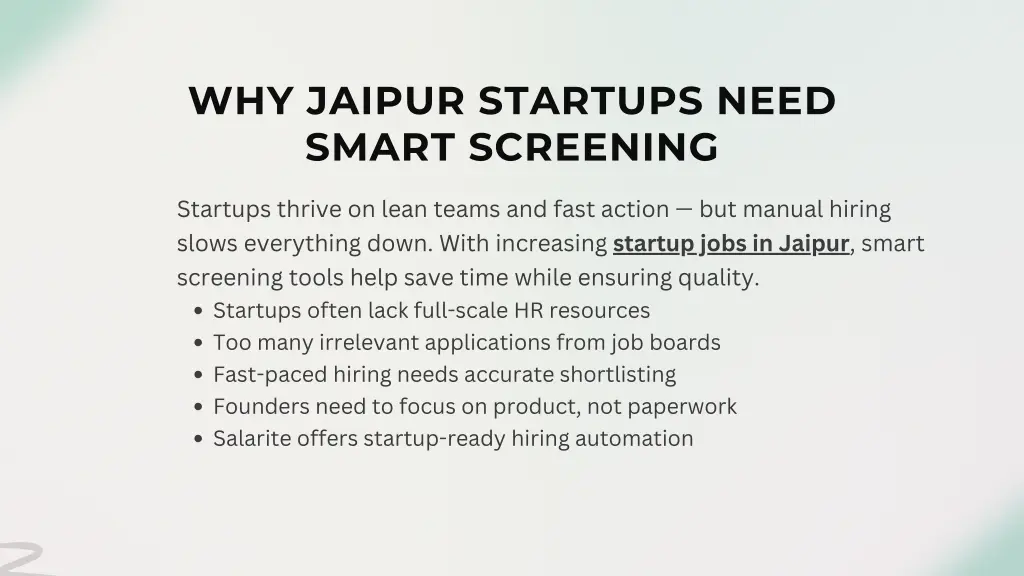 why jaipur startups need smart screening