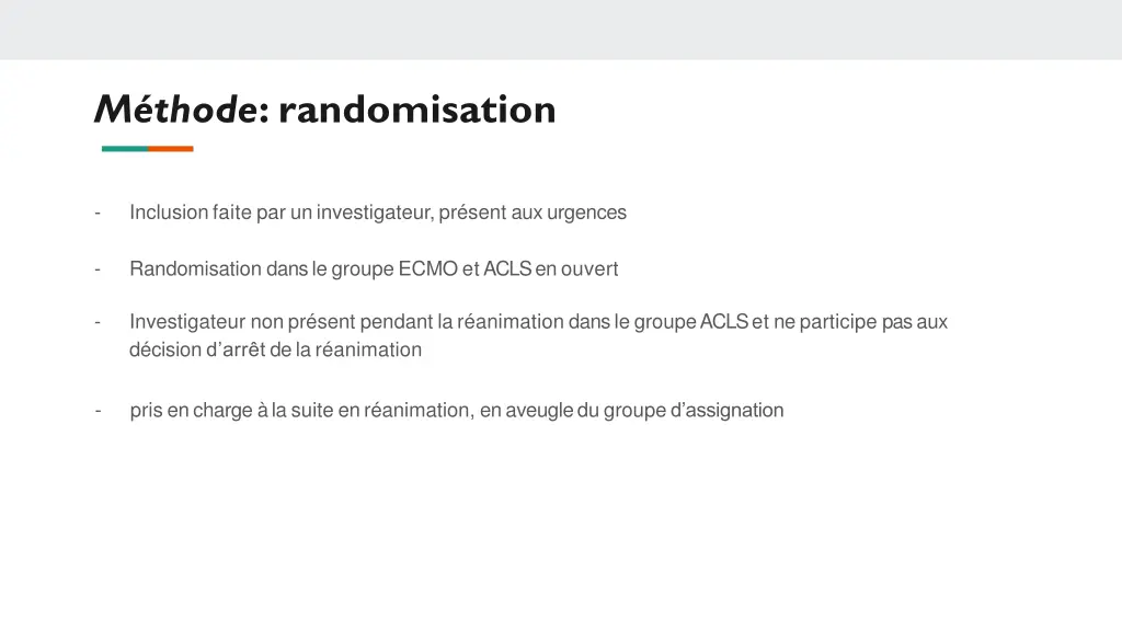 m thode randomisation