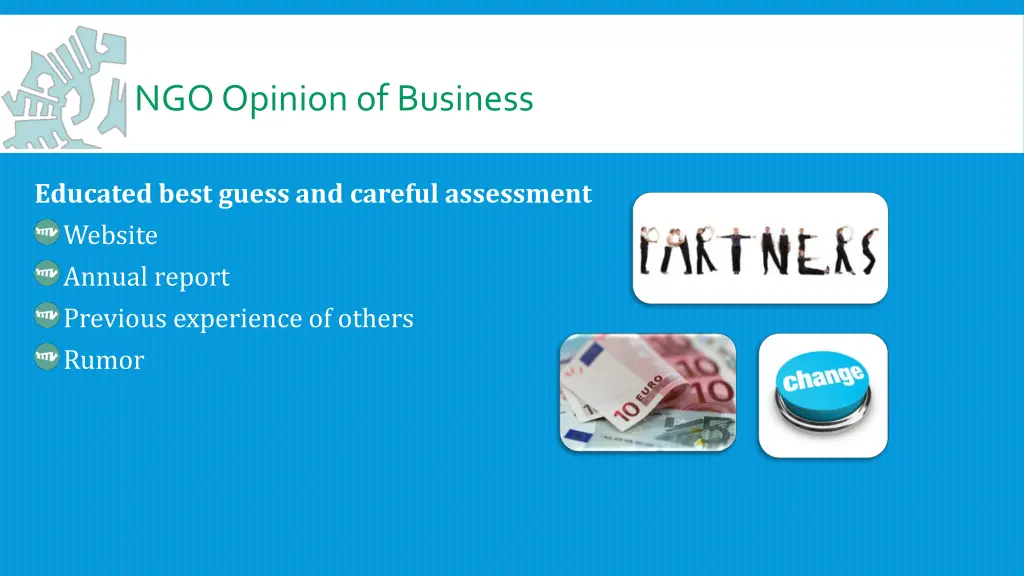 ngo opinion of business