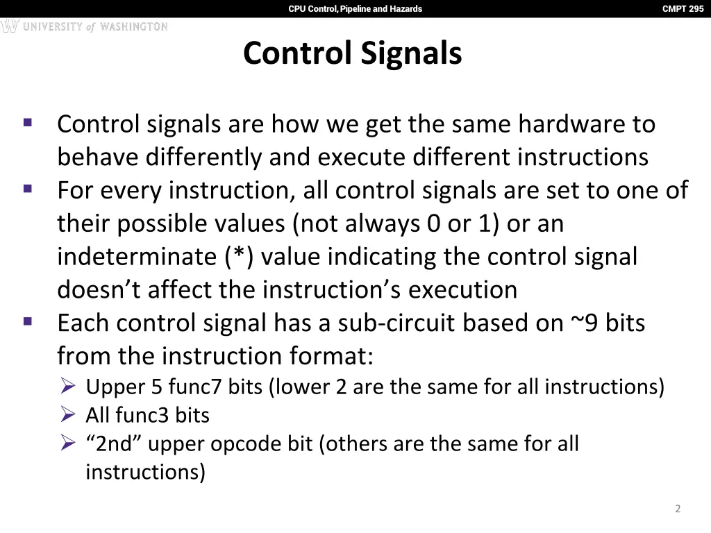cpu control pipeline and hazards 1