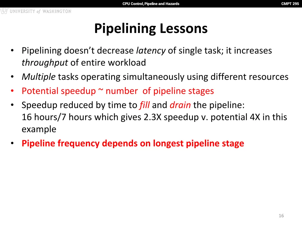 cpu control pipeline and hazards 15