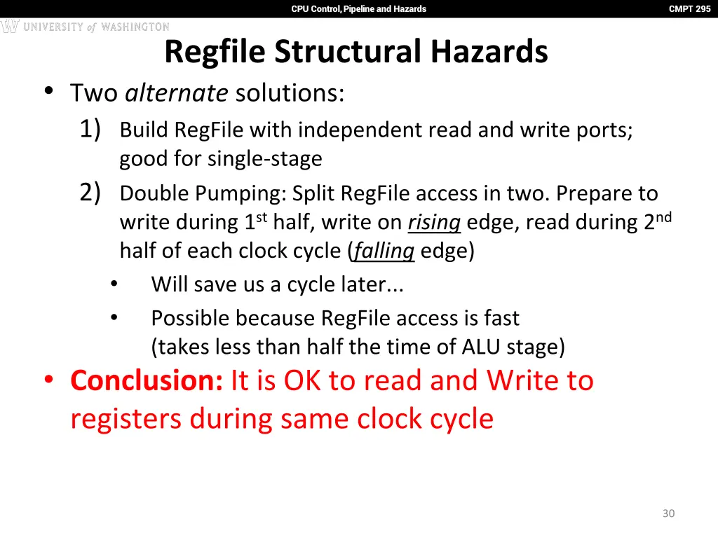 cpu control pipeline and hazards 25