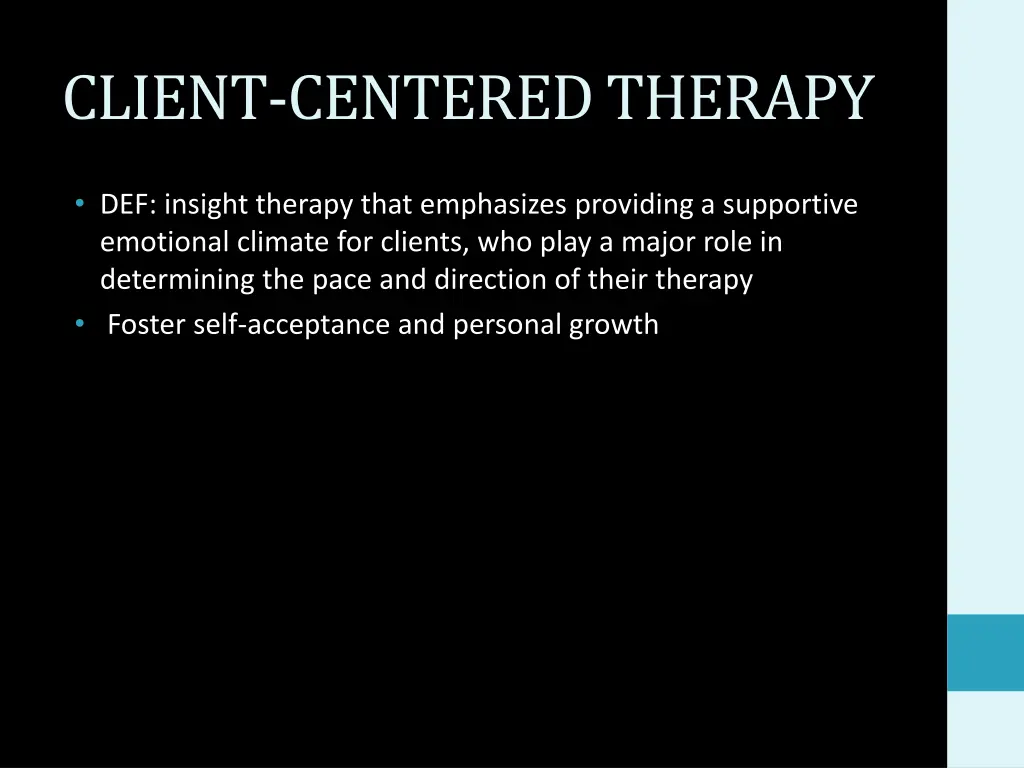 client centered therapy