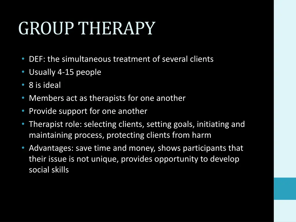 group therapy