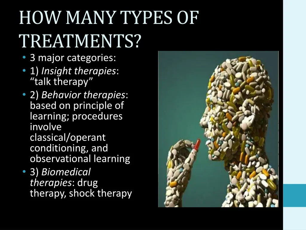 how many types of treatments 3 major categories