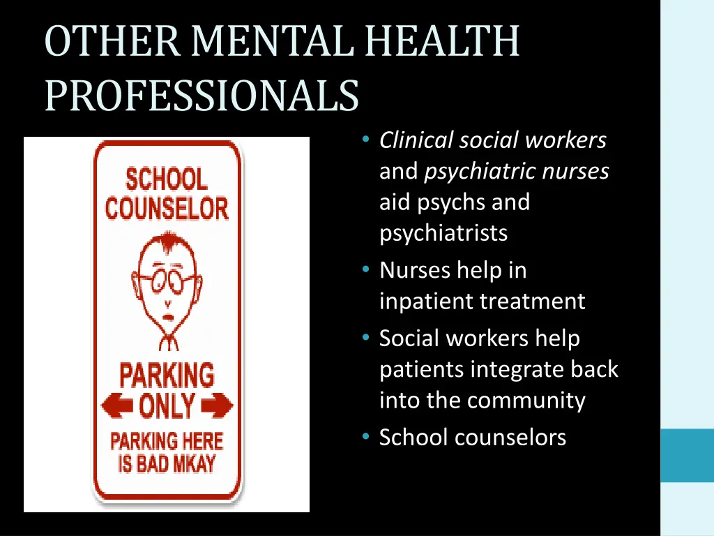 other mental health professionals