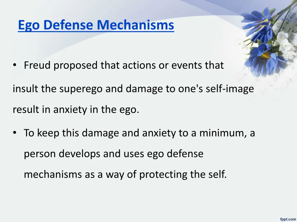 ego defense mechanisms