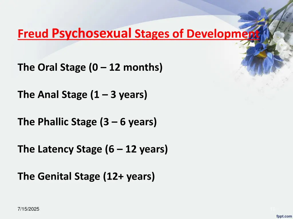 freud psychosexual stages of development