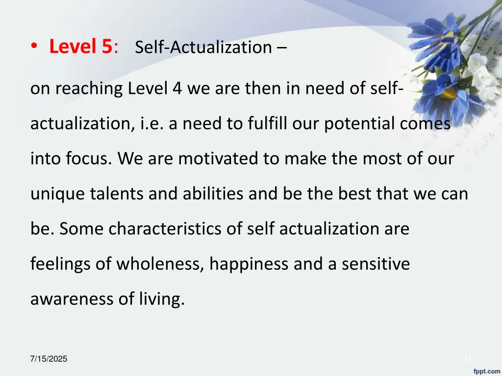 level 5 self actualization