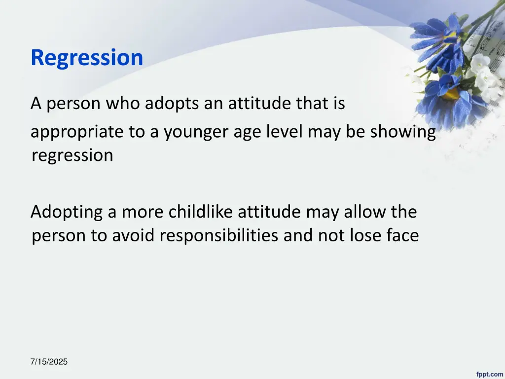 regression