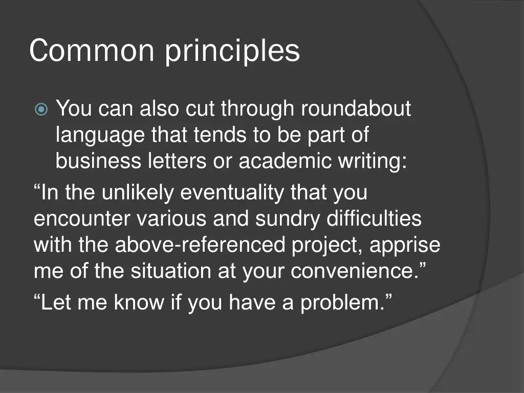 common principles 1