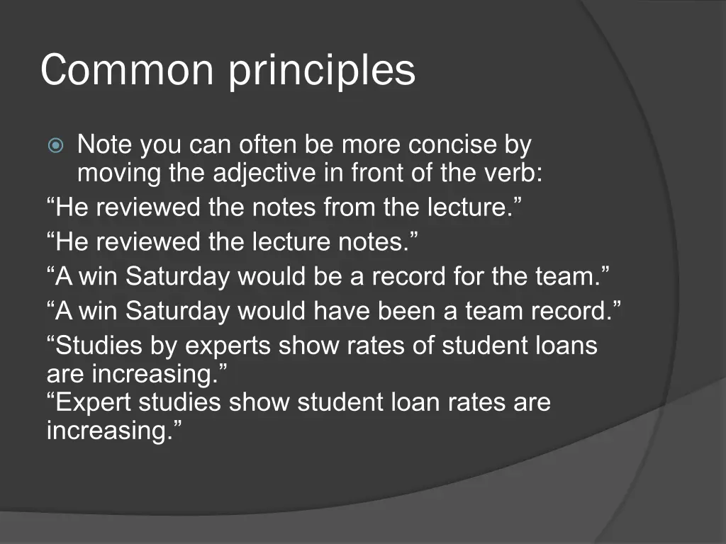 common principles 4
