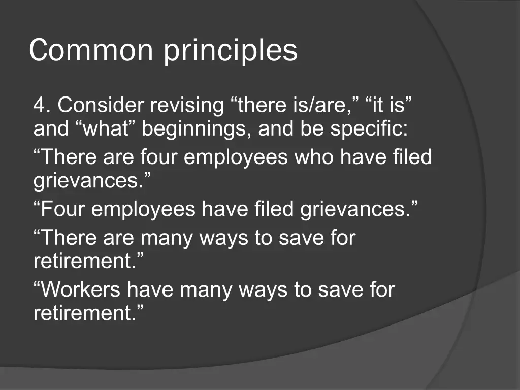 common principles 5