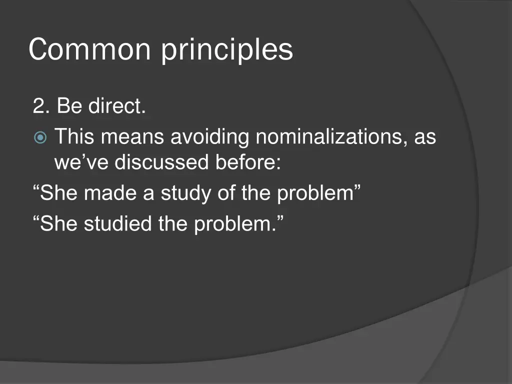 common principles