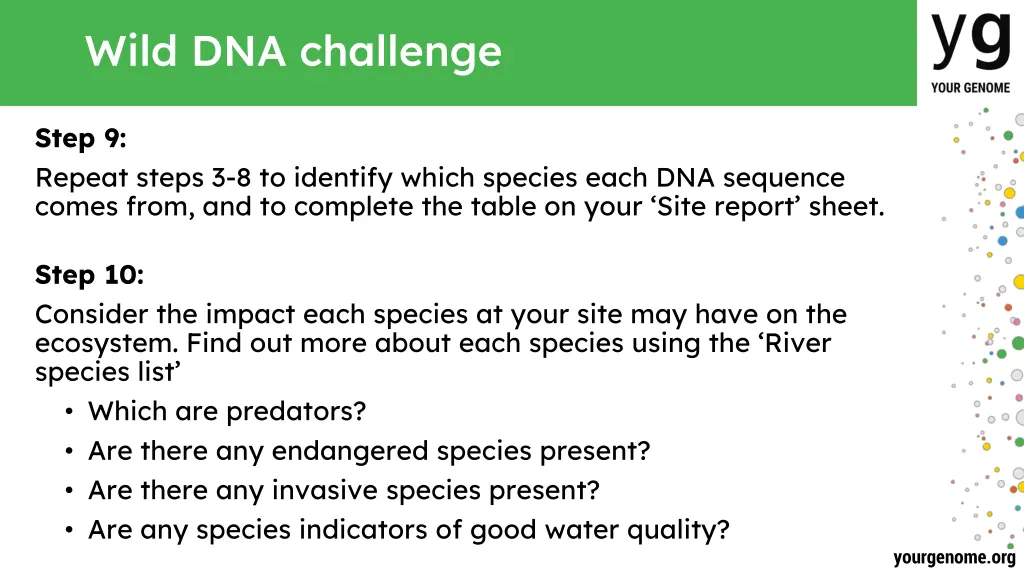 wild dna challenge 8