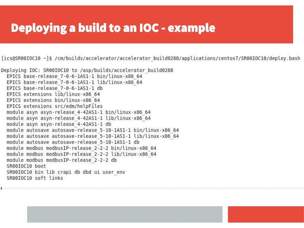 deploying a build to an ioc deploying a build