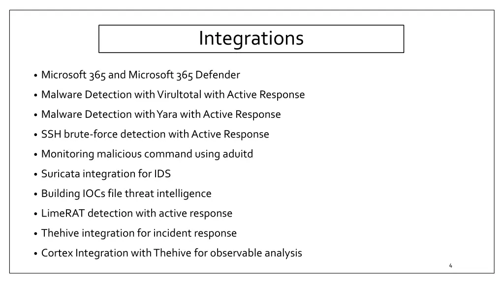integrations