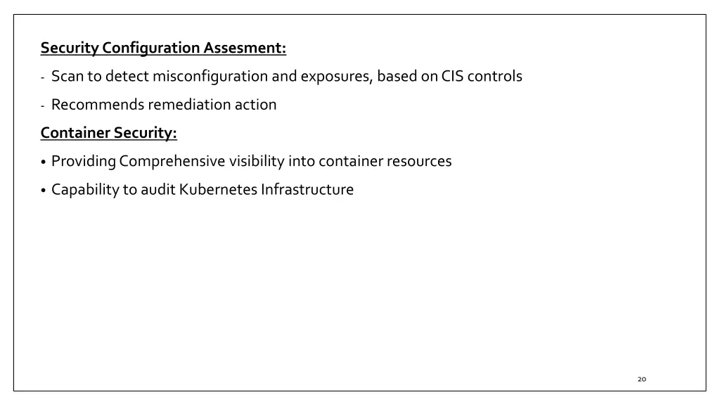security configuration assesment