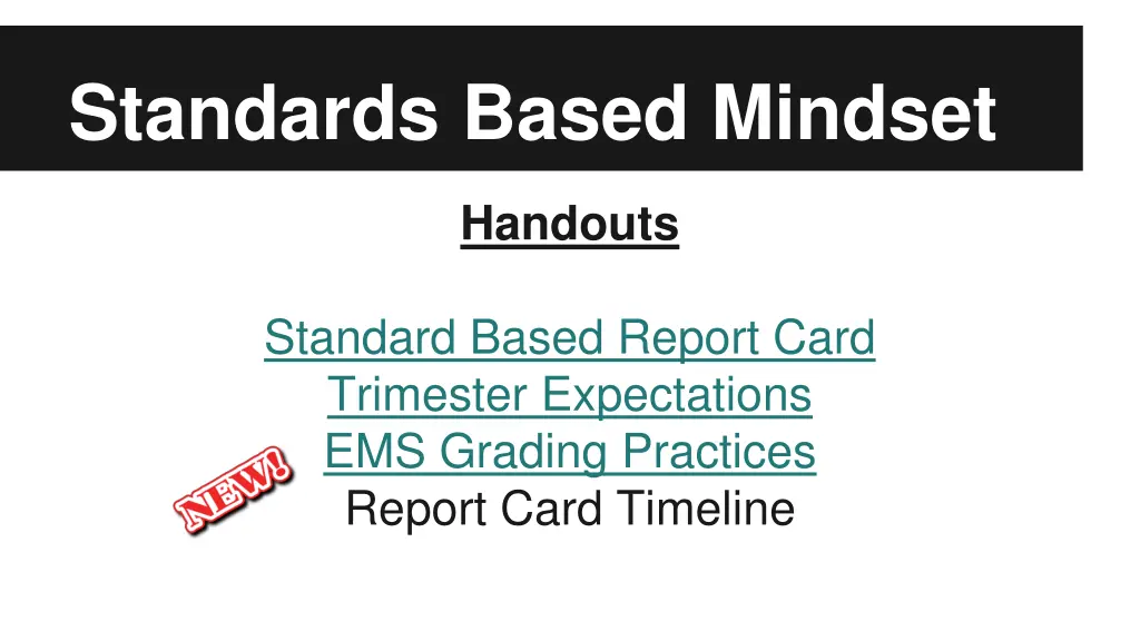 standards based mindset 1