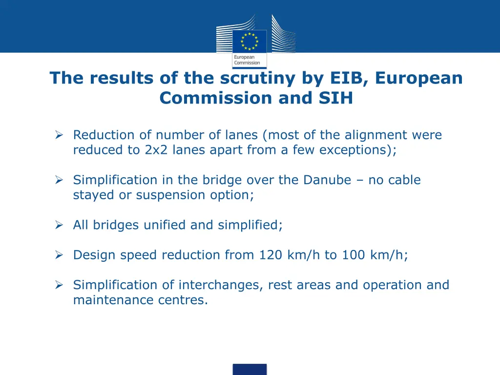 the results of the scrutiny by eib european