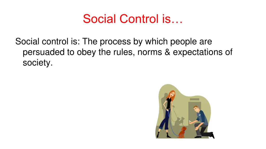 social control is